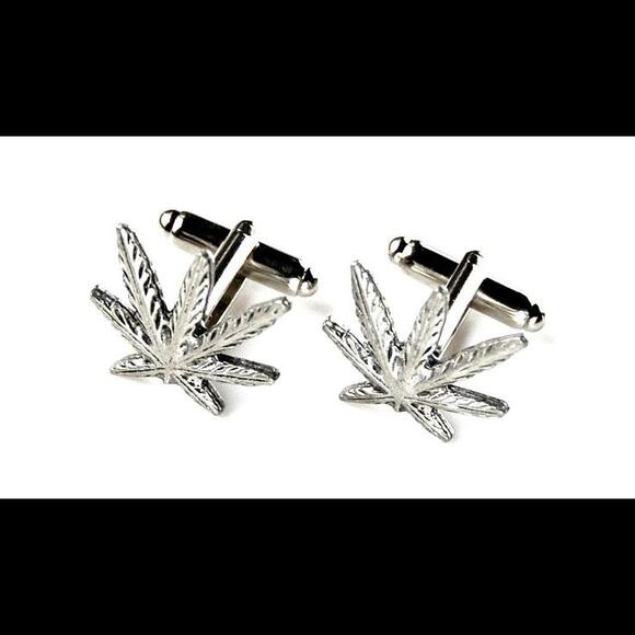 Marijuana Cufflinks - Picture 2 of 4